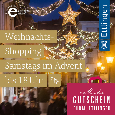 Weihnachtsshopping Modehaus Durm Ettlingen