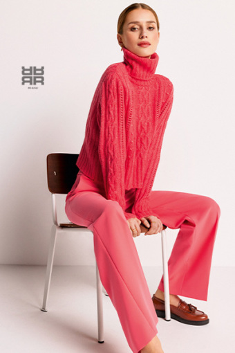 Strick Pullover in Rot Riani